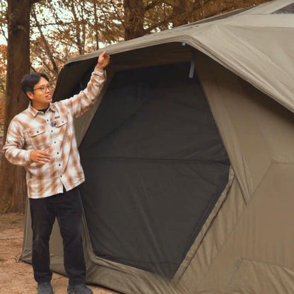 Coody Hub Pro Forest Green - Inflatable Tent for Camping (2-6 Person)