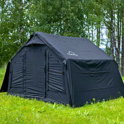Coody 8 Black - Inflatable Tent House for Camping 1-4 person