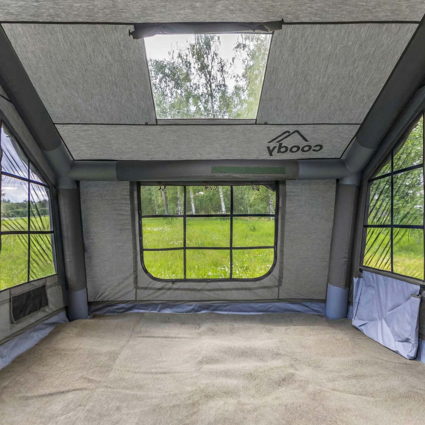 Coody 8 Gray - Inflatable Tent House for Camping 1-4 person