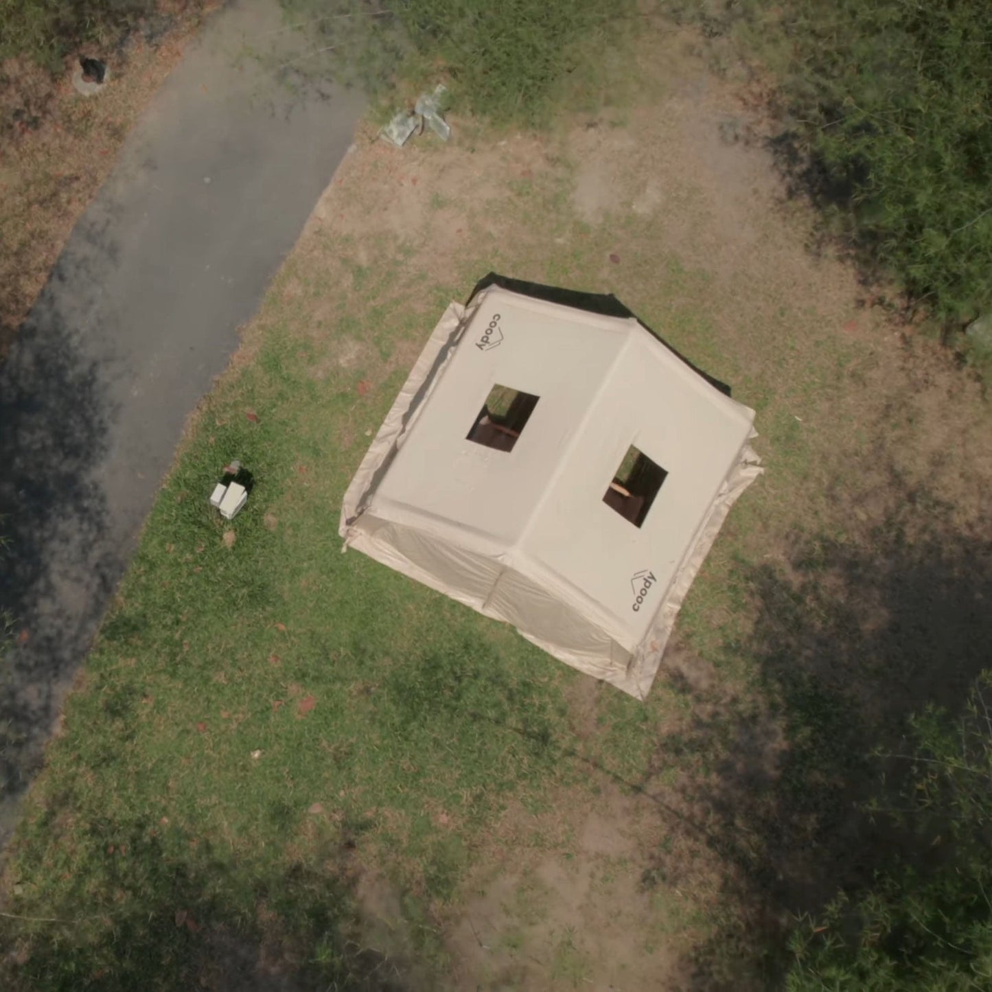 Coody 10.0 Beige+Ground Sheet PVC+Carpet+Electric Pump