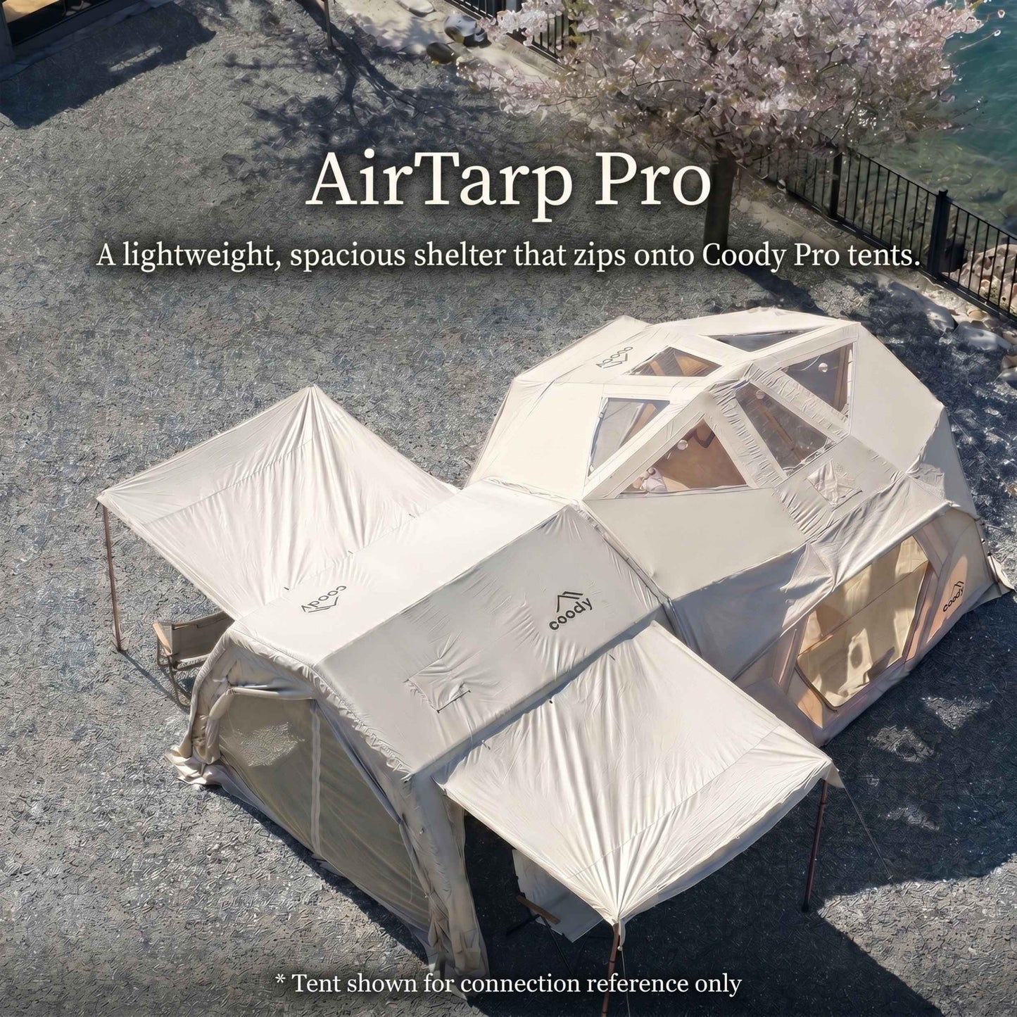 Coody AirTarp Pro Inflatable Canopy for 17.2 Pro, 10.0 Pro & Hub Pro - Beige