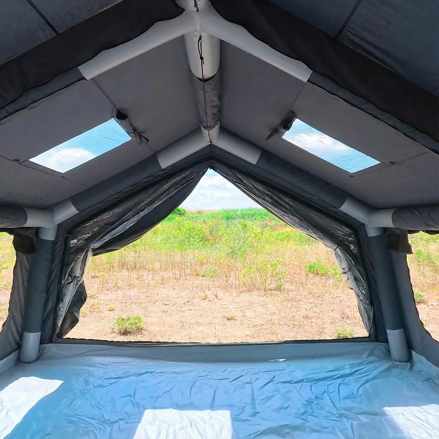 Coody 13.6 (Koala-5) Gray Inflatable Tent House for Camping (2-8 person)