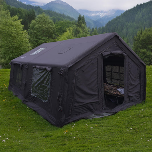 Coody 13.6 (Koala-5) Black Inflatable Tent House for Camping (2-8 person)