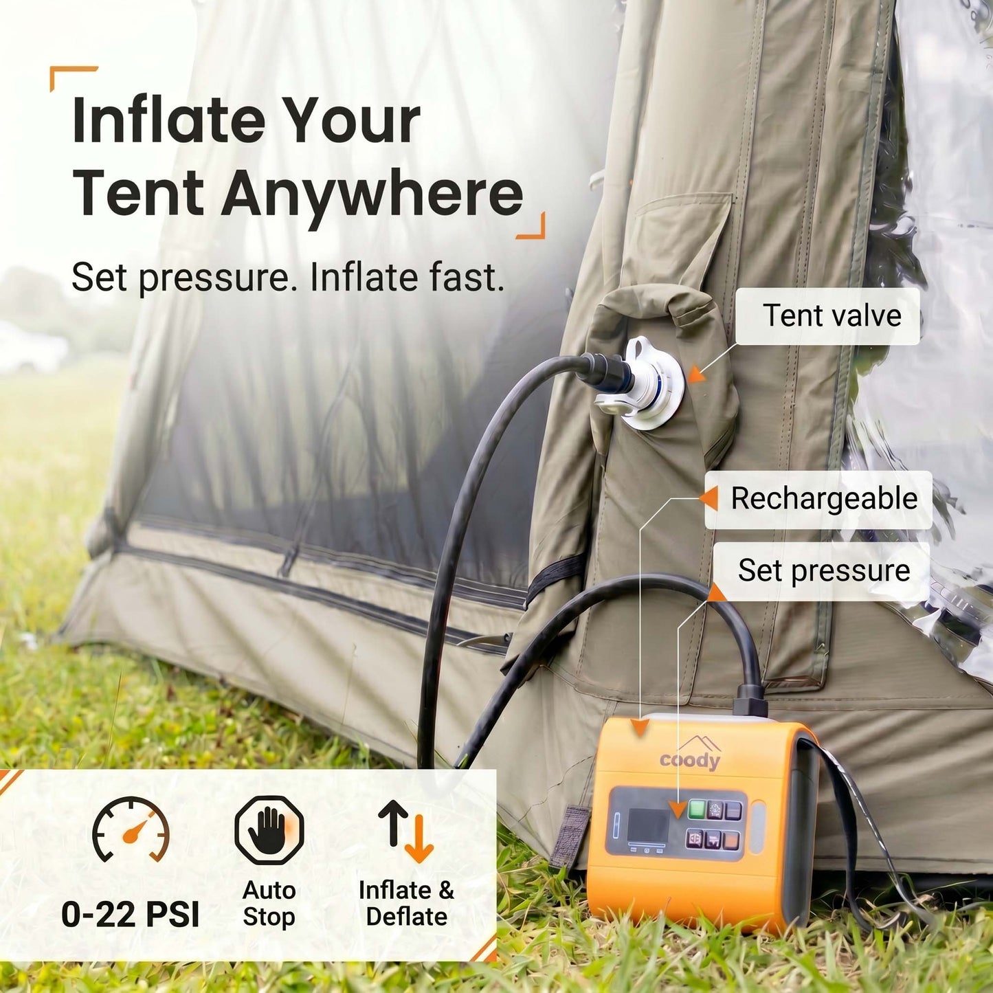 Coody 133P Portable Electric Pump