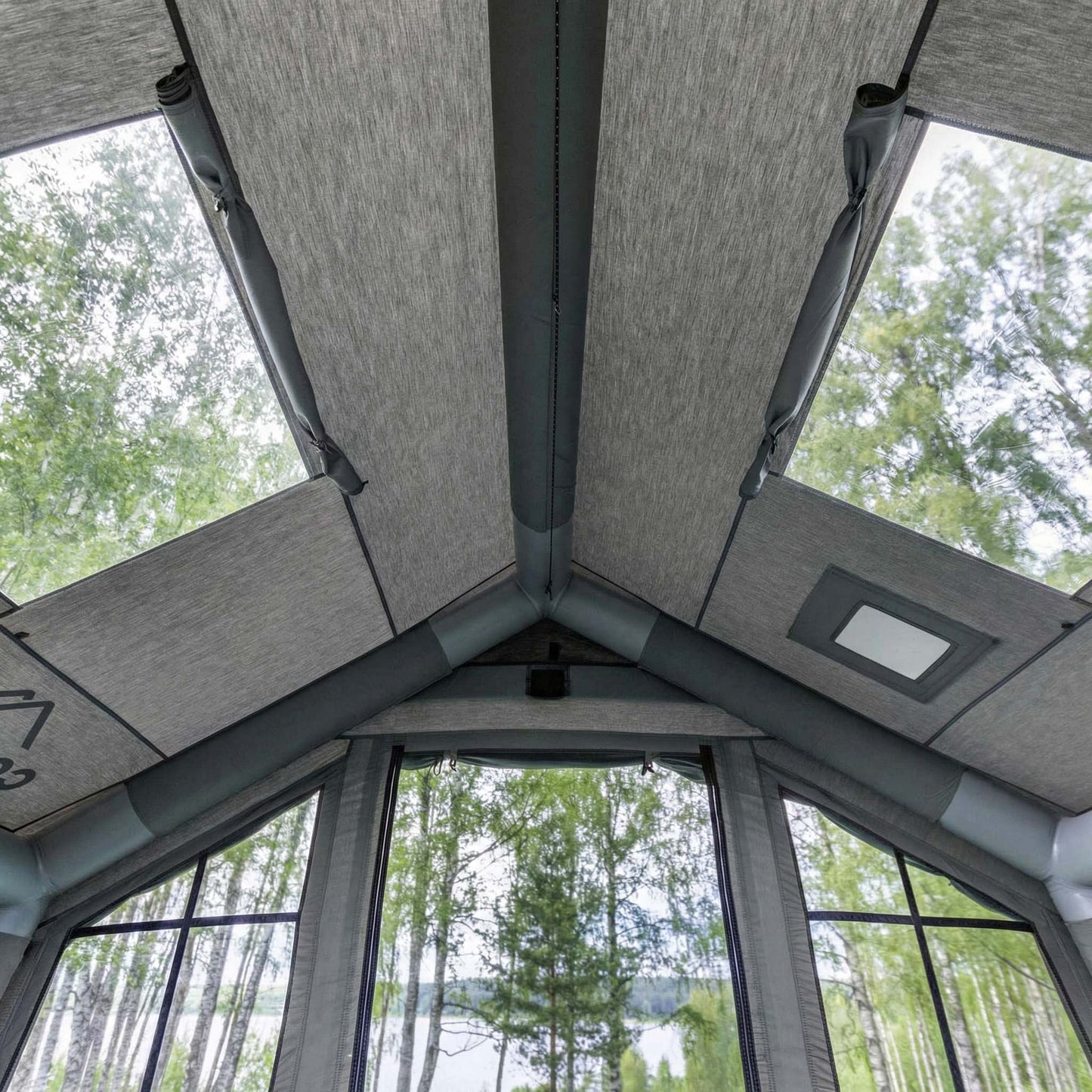 Coody 8 Gray - Inflatable Tent House for Camping 1-4 person