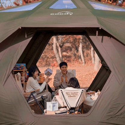 Coody Hub Pro Forest Green - Inflatable Tent for Camping (2-6 Person)