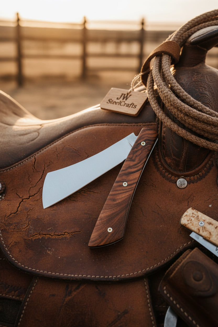 Cleaverfold Pocket Knife 7" Handmade Stainless Steel Cleaver Blade