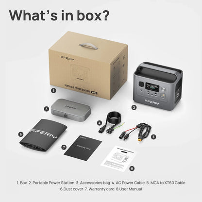AFERIY | P010 Portable Power Station | 800W 512Wh