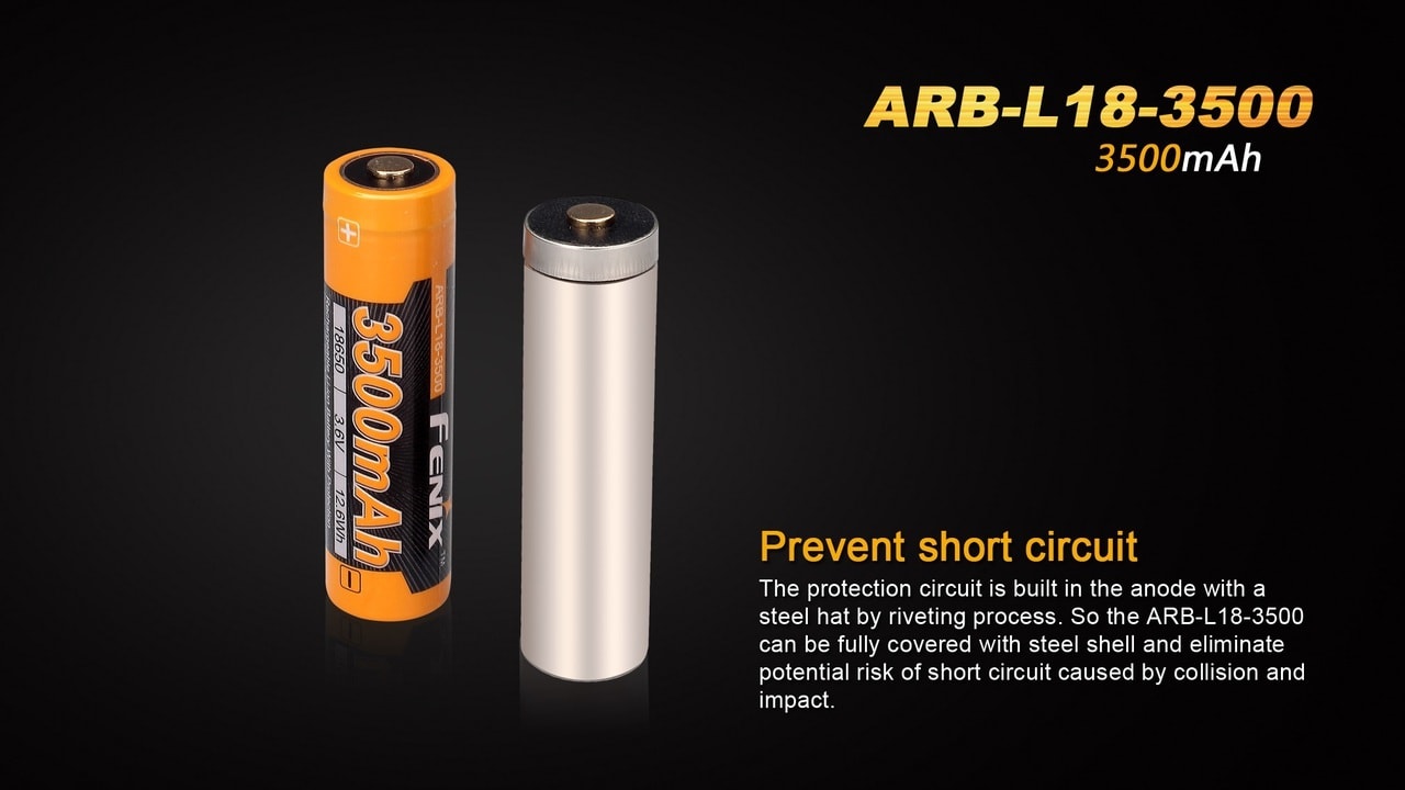 Fenix ARB-L18-3500 High-Capacity 18650 Battery - 3500mAh