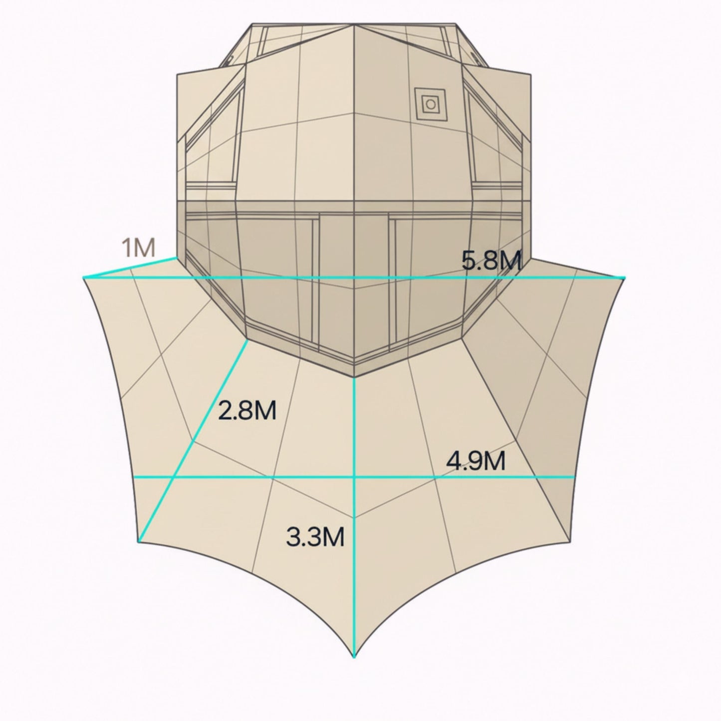 Coody | RBM Bestona Inflatable Tent for 2-4 Person (Beige)