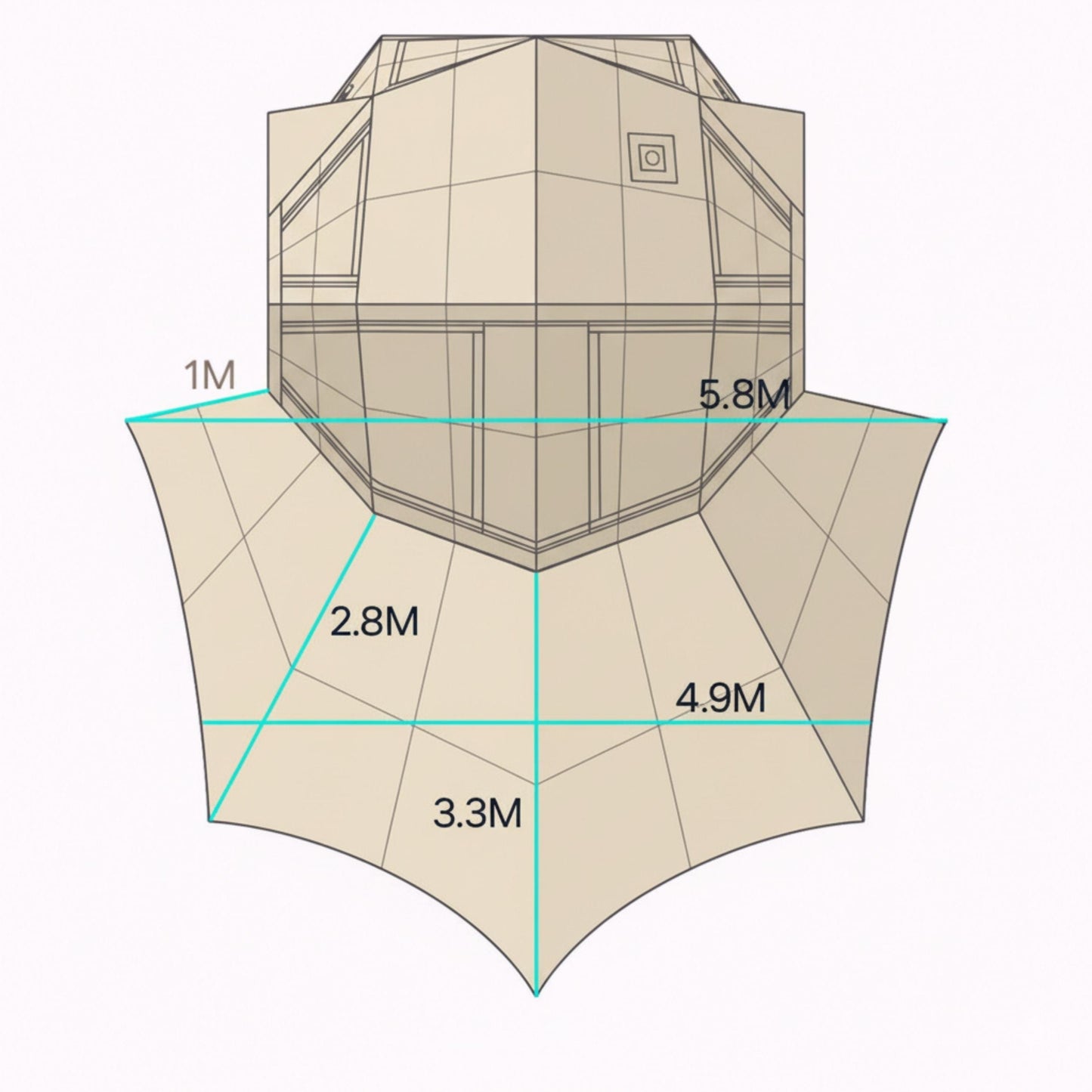 Coody | RBM Bestona Inflatable Tent for 2-4 Person (Beige)