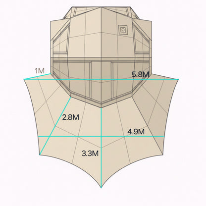 Coody | RBM Bestona Inflatable Tent for 2-4 Person (Beige)