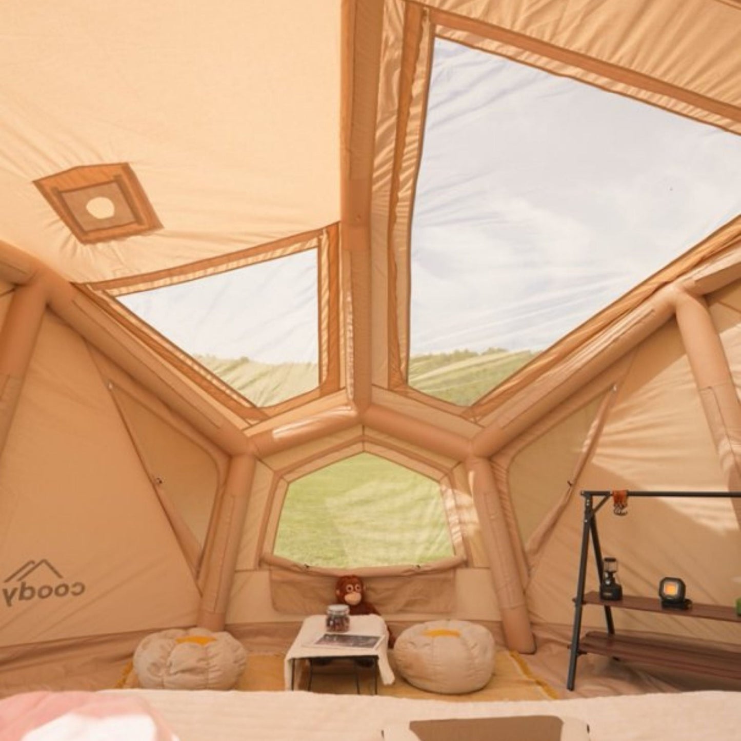 Coody | RBM Bestona Inflatable Tent for 2-4 Person (Beige)