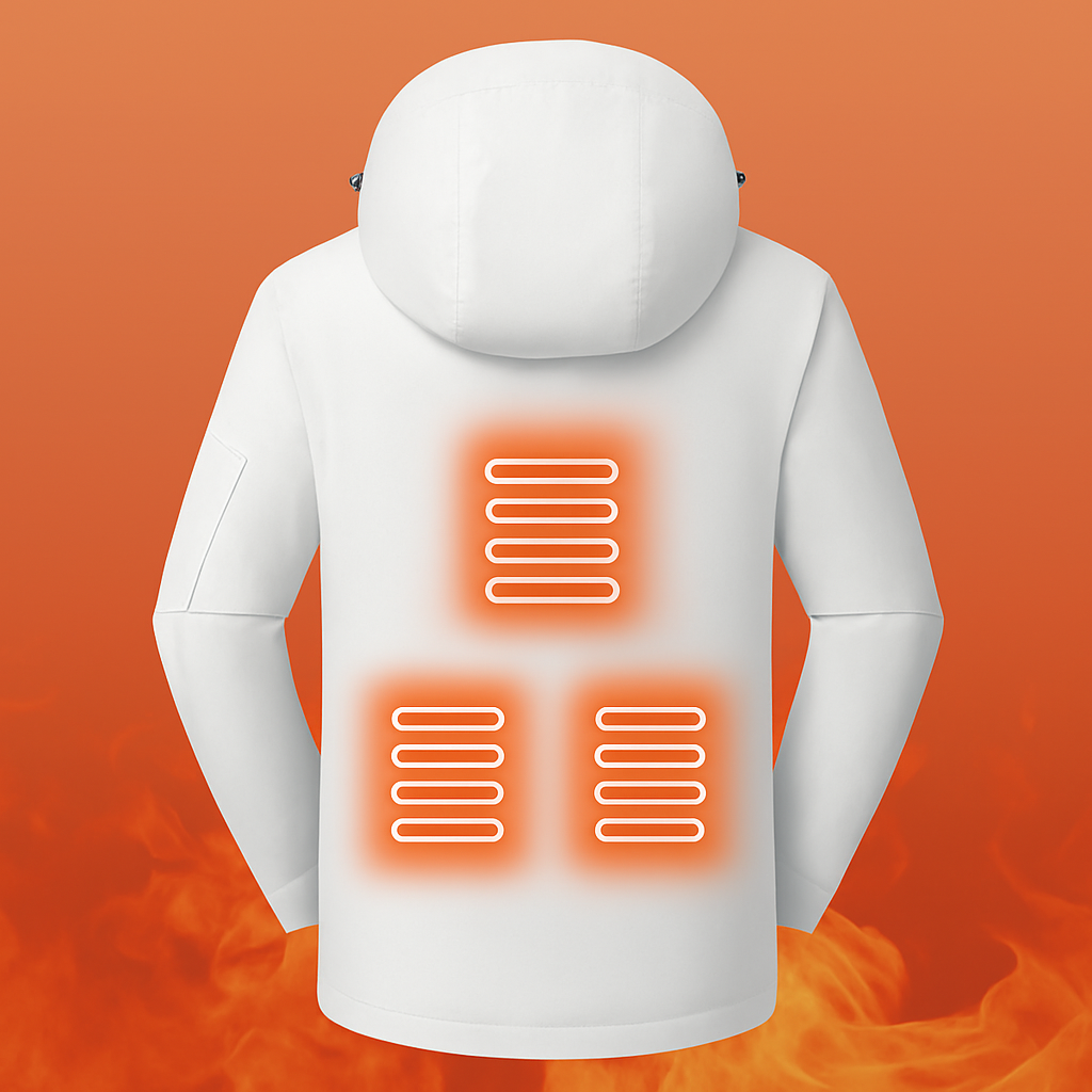 LITEGUEST Waterproof 5-Zone Heated Jacket USB-Powered for Outdoor