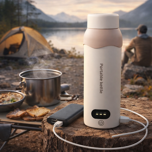 LITEGUEST Portable USB Heated Outdoor Mug 304 Stainless Steel Warm Cup