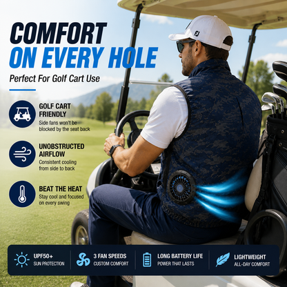 LITEGUEST 360° Side Fan Cooling Vest | Outdoor Summer Gear