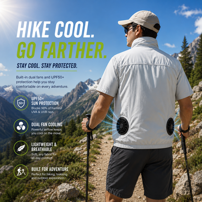 LITEGUEST UPF50 Cooling Fan Vest – Dual Fans & Tactical Pockets
