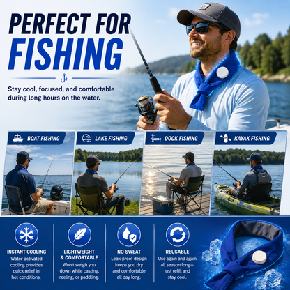 LITEGUEST Summer Water Cooling Neck Wrap – Outdoor Heat Relief
