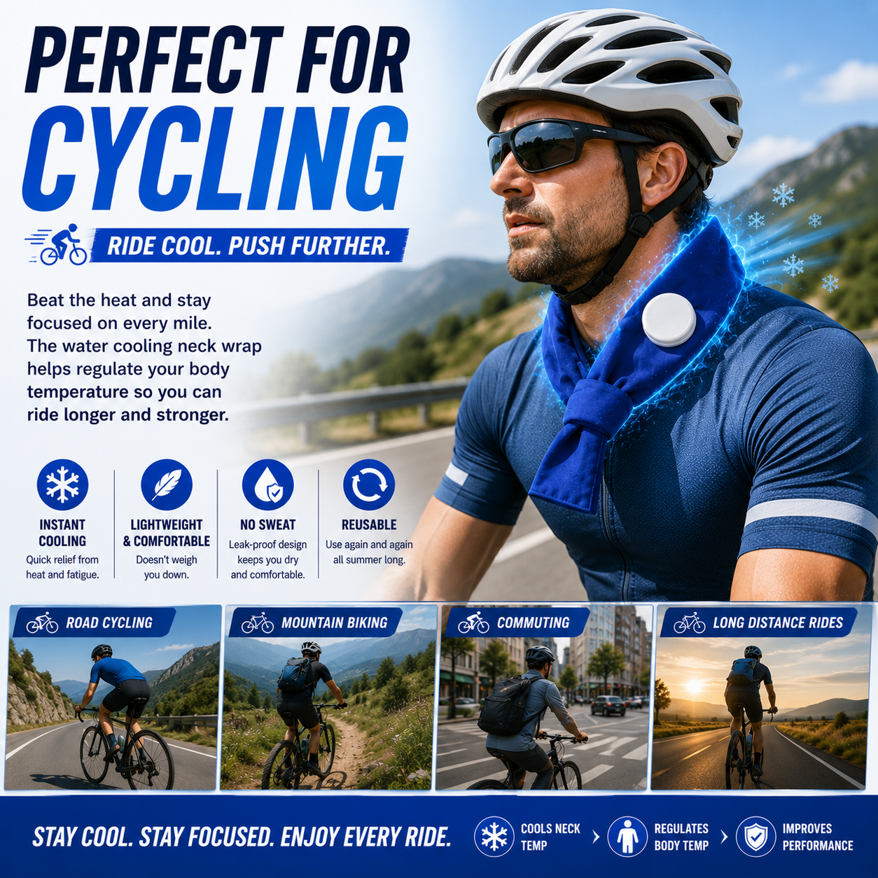 LITEGUEST Summer Water Cooling Neck Wrap – Outdoor Heat Relief