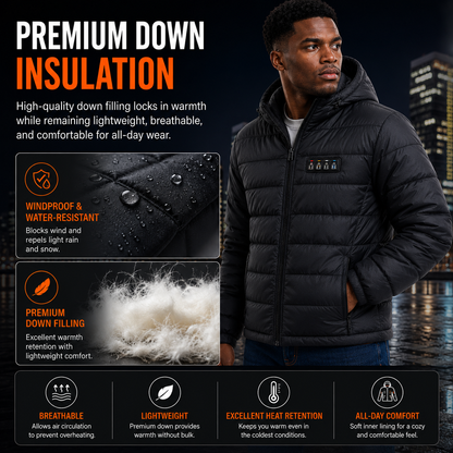 LITEGUEST Smart Heated Jacket – 27-Zone Winter Outdoor Jacket