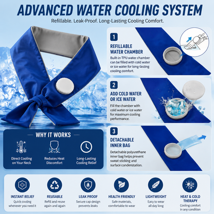 LITEGUEST Summer Water Cooling Neck Wrap – Outdoor Heat Relief
