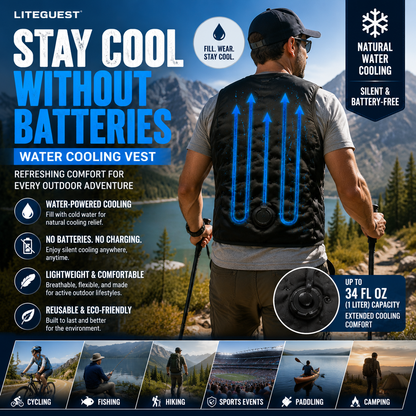 LITEGUEST Water-Cooled Cooling Vest – Battery-Free Heat Relief