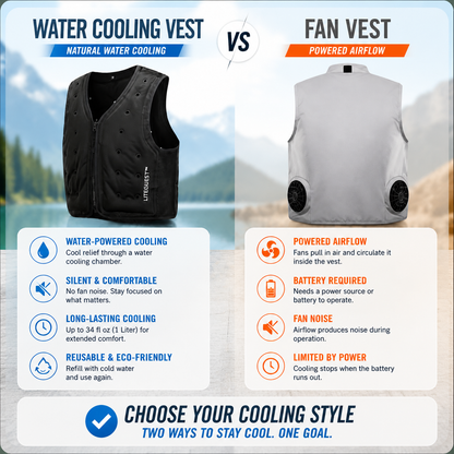 LITEGUEST Water-Cooled Cooling Vest – Battery-Free Heat Relief