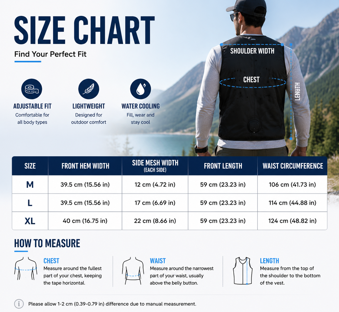 LITEGUEST Water-Cooled Cooling Vest – Battery-Free Heat Relief