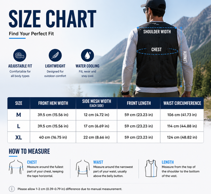 LITEGUEST Water-Cooled Cooling Vest – Battery-Free Heat Relief