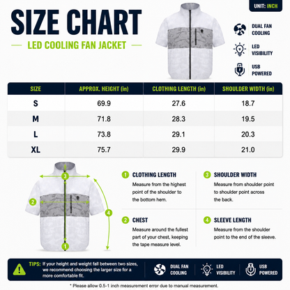LITEGUEST LED Cooling Fan Jacket – Night Fishing & Outdoor Summer Gear