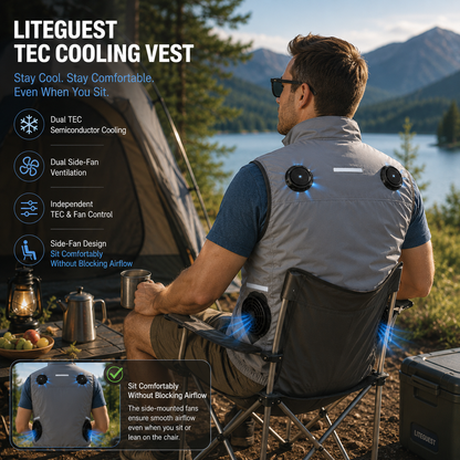 LITEGUEST Wearable Cooling Vest – TEC + Turbo Fan Active Cooling