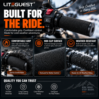 LITEGUEST USB Heated Handlebar Mitts – Winter Riding Warmth