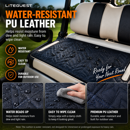 LITEGUEST USB Heated Golf Cart Seat Cushion Winter Warmth Essential