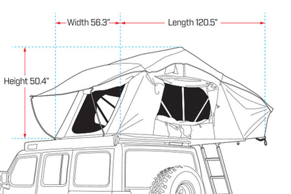 Cross 1200 | Soft Shell Rooftop Tent | Ironman 4x4