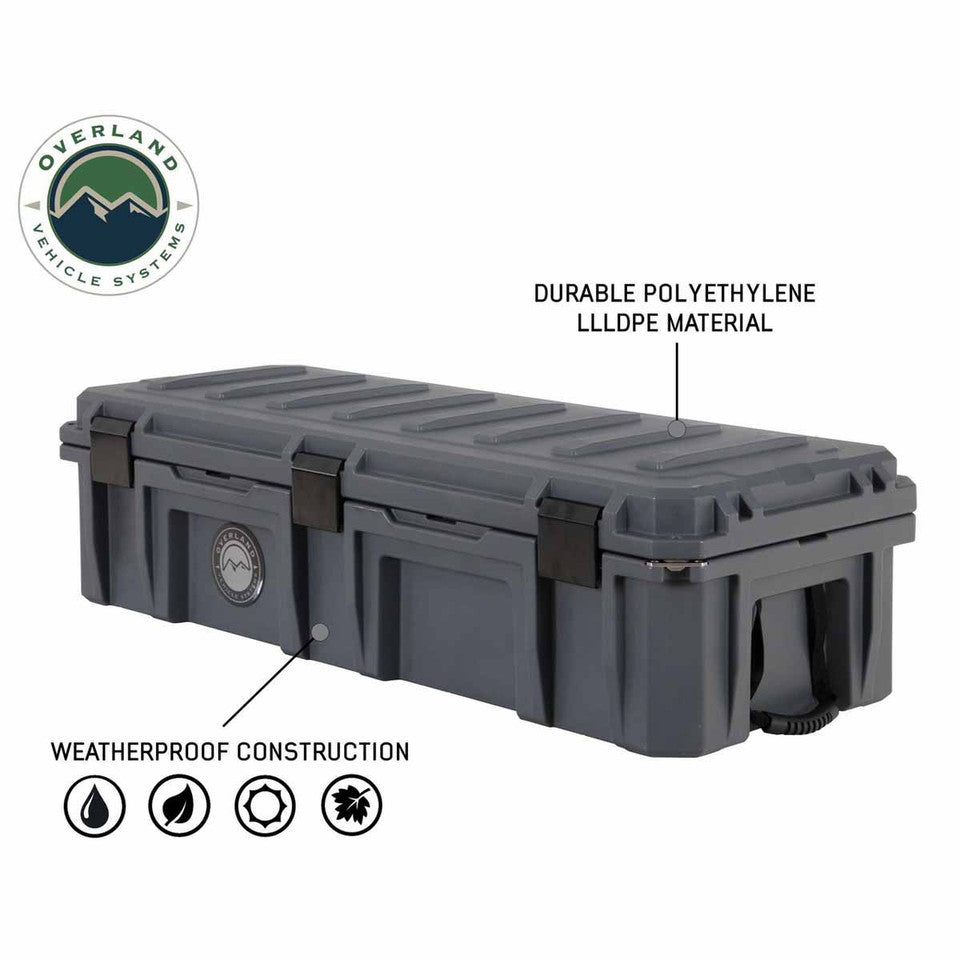 Overland Vehicle Systems D.B.S. Dark Grey Dry Box With Drain & Bottle Opener