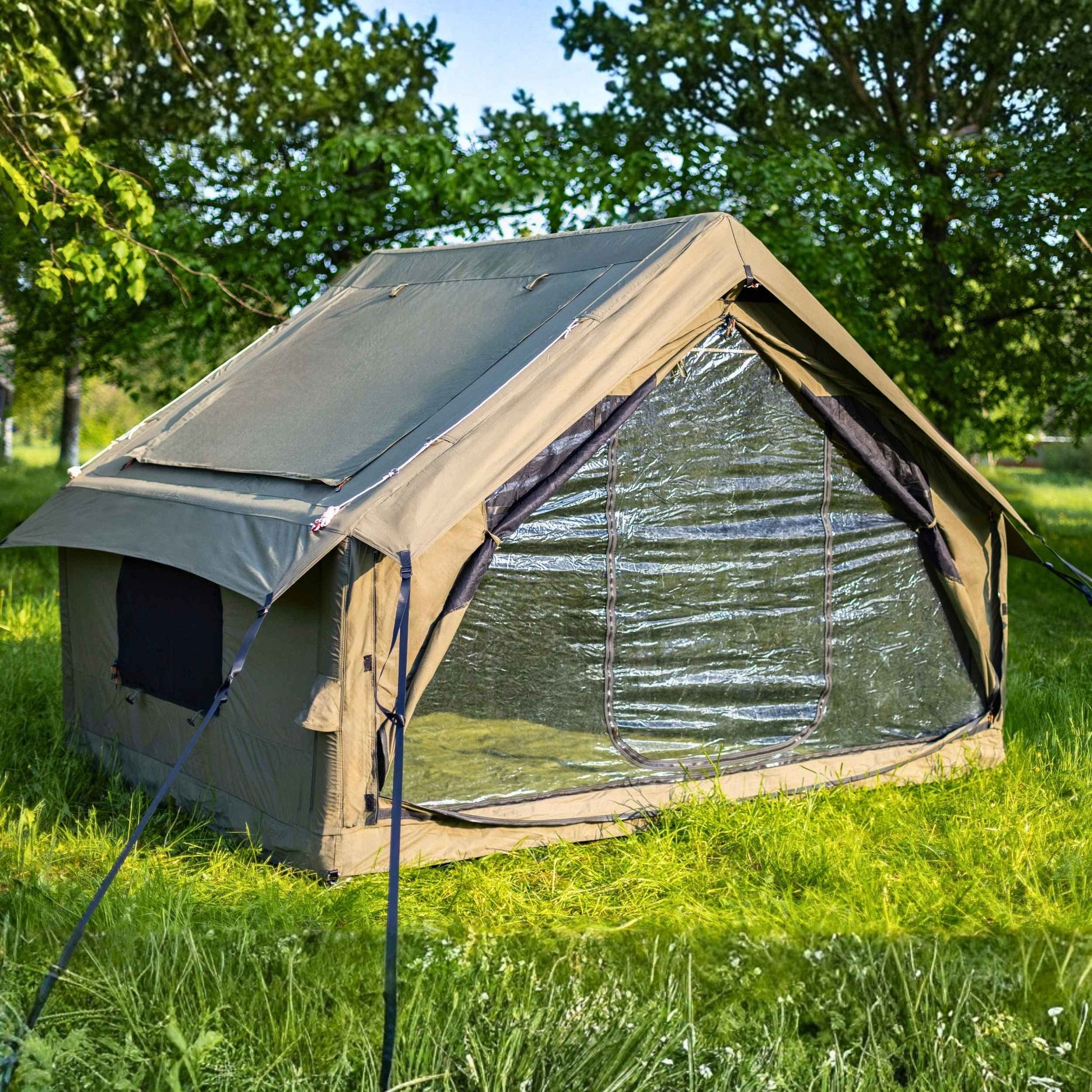 RBM Outdoors Panda Medium Forest Green Inflatable Tent for Camping (1-4 person)