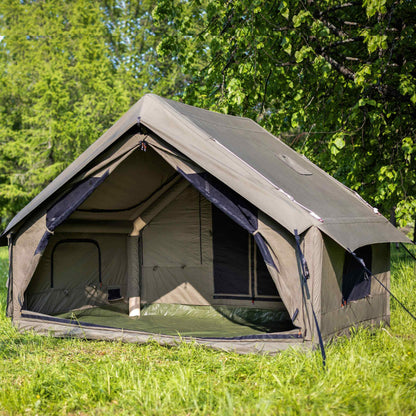 RBM Panda Medium Forest Green (1-4 person) + RBM Wood Stove Caminus S