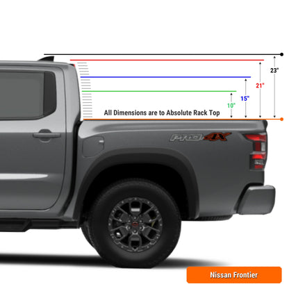 XTR1 Bed Rack for Retrax XR Cover - Nissan Frontier