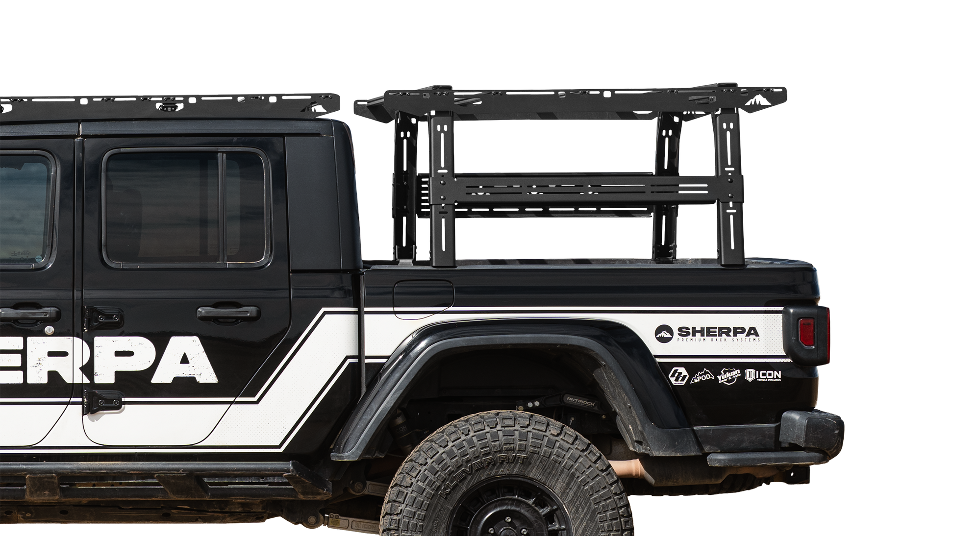 Jeep Gladiator Rack Height PAK System Bed Rack - Sherpa Equipment Company