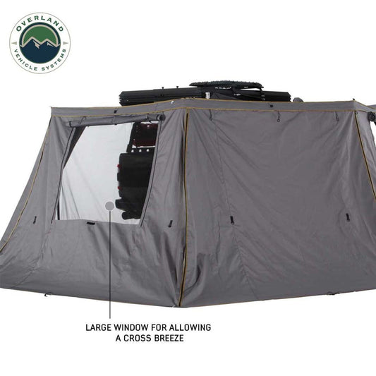 Overland Vehicle Systems HD Nomadic 270 Awning Wall 2 With Window - Passenger Side