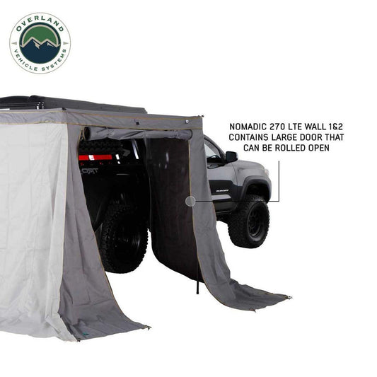 Overland Vehicle Systems HD Nomadic 270LTE Awning Walls 1 and 2 - Passenger Side