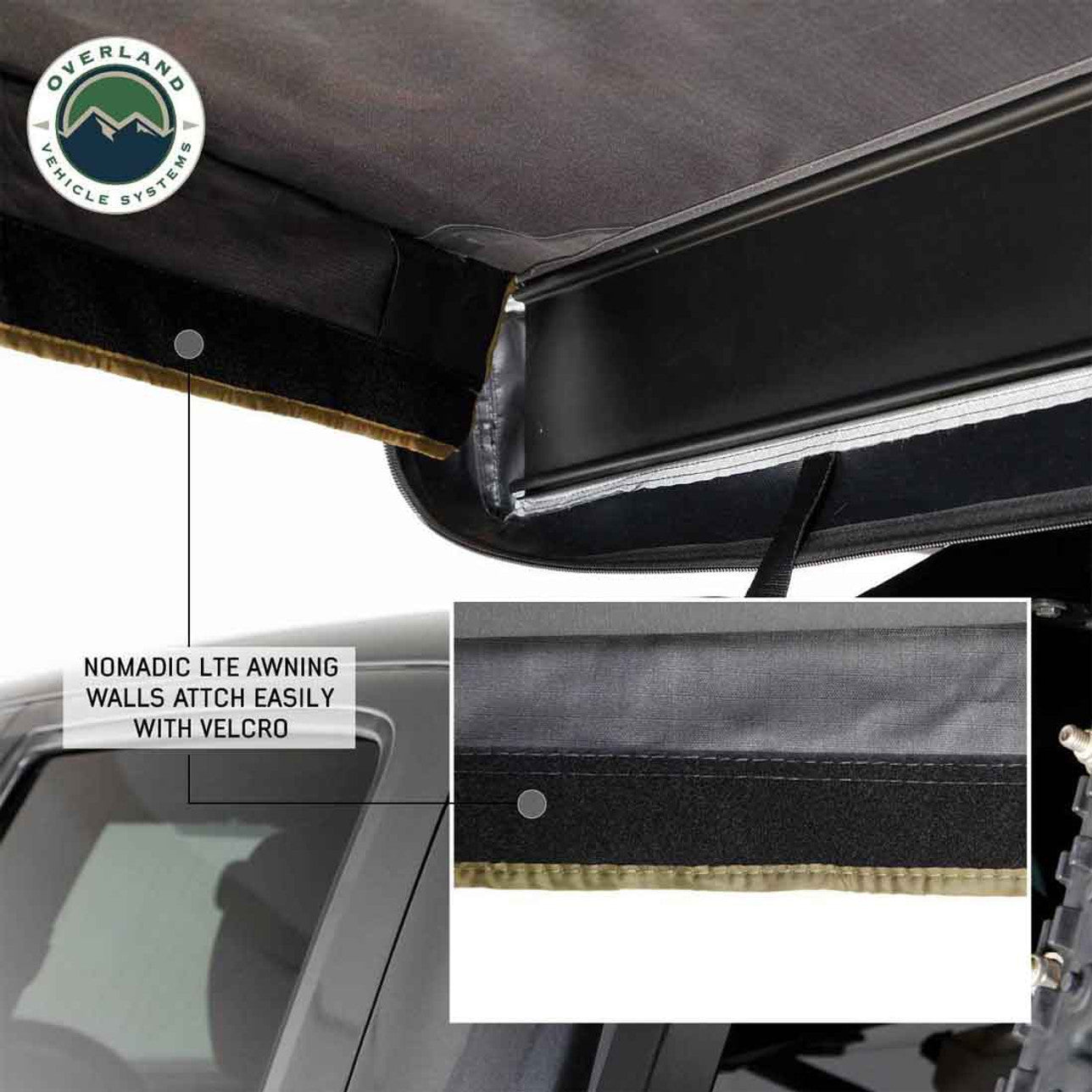 Overland Vehicle Systems HD Nomadic 270LTE Awning Walls 1 and 2 - Passenger Side