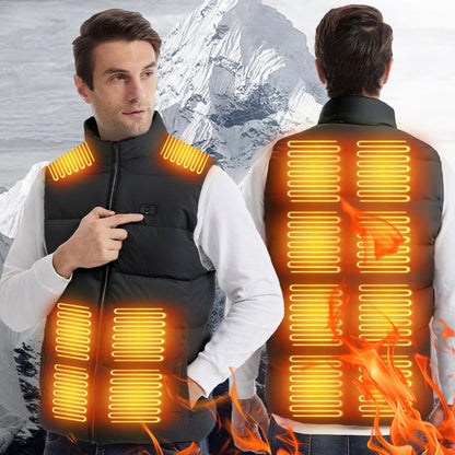 LITEGUEST 14-Zone Heated Vest with LED Light Warming Vest for Winter