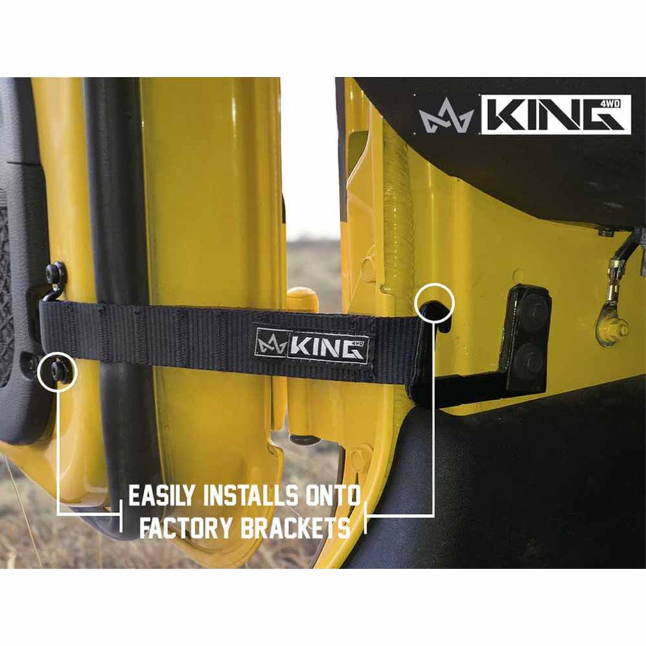 Heavy-Duty Adjustable Door Straps for Jeeps | King 4WD