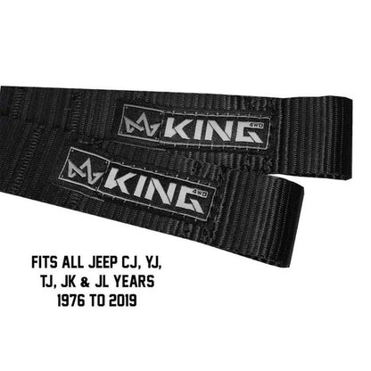 Heavy-Duty Adjustable Door Straps for Jeeps | King 4WD