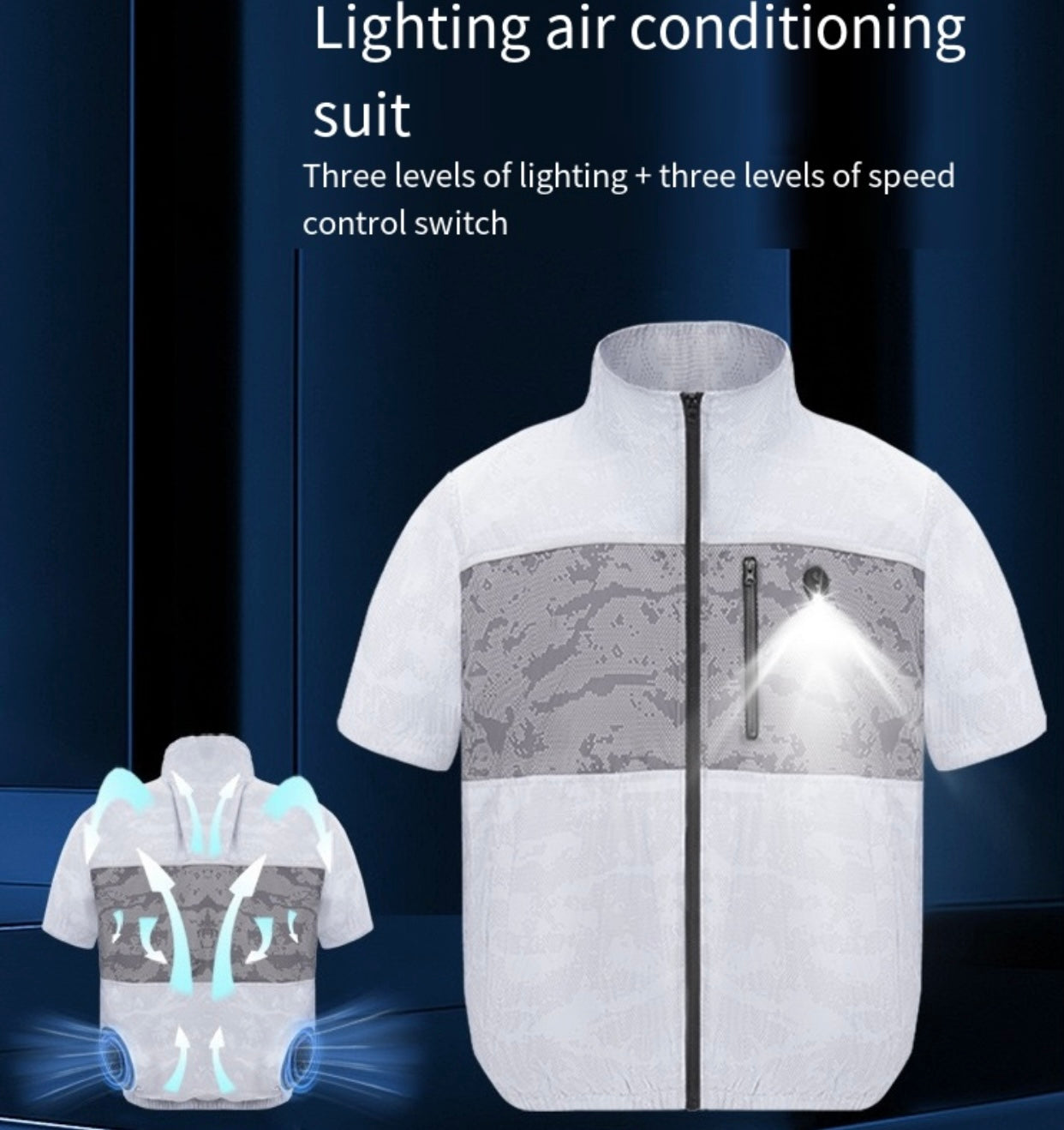 LITEGUEST LED Cooling Fan Jacket – Night Fishing & Outdoor Summer Gear