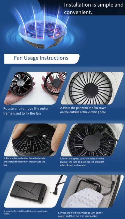 LITEGUEST LED Cooling Fan Jacket – Night Fishing & Outdoor Summer Gear