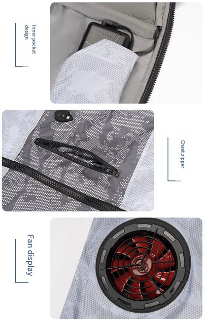 LITEGUEST LED Cooling Fan Jacket – Night Fishing & Outdoor Summer Gear