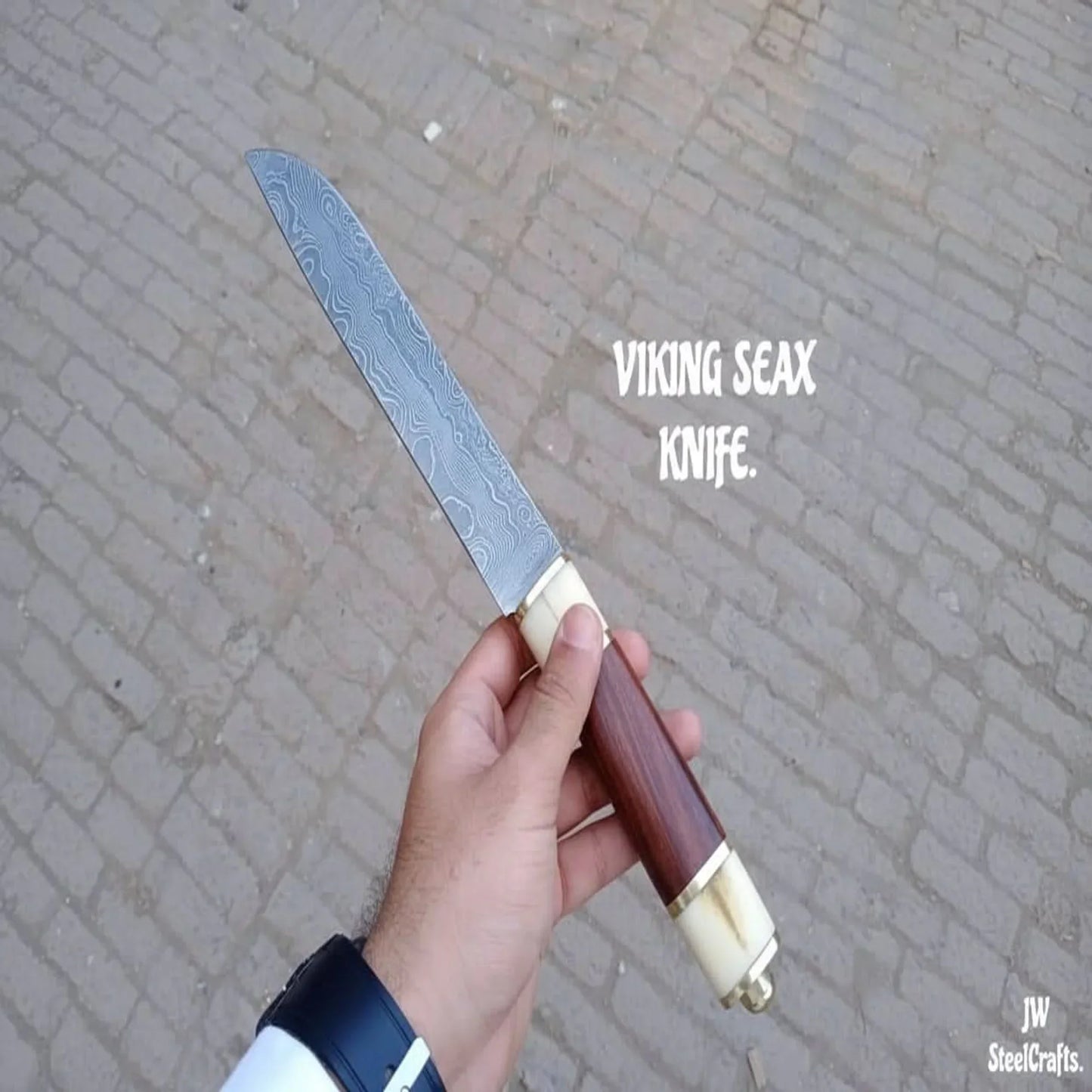 Viking Seax Knife By JW Steel Crafts.