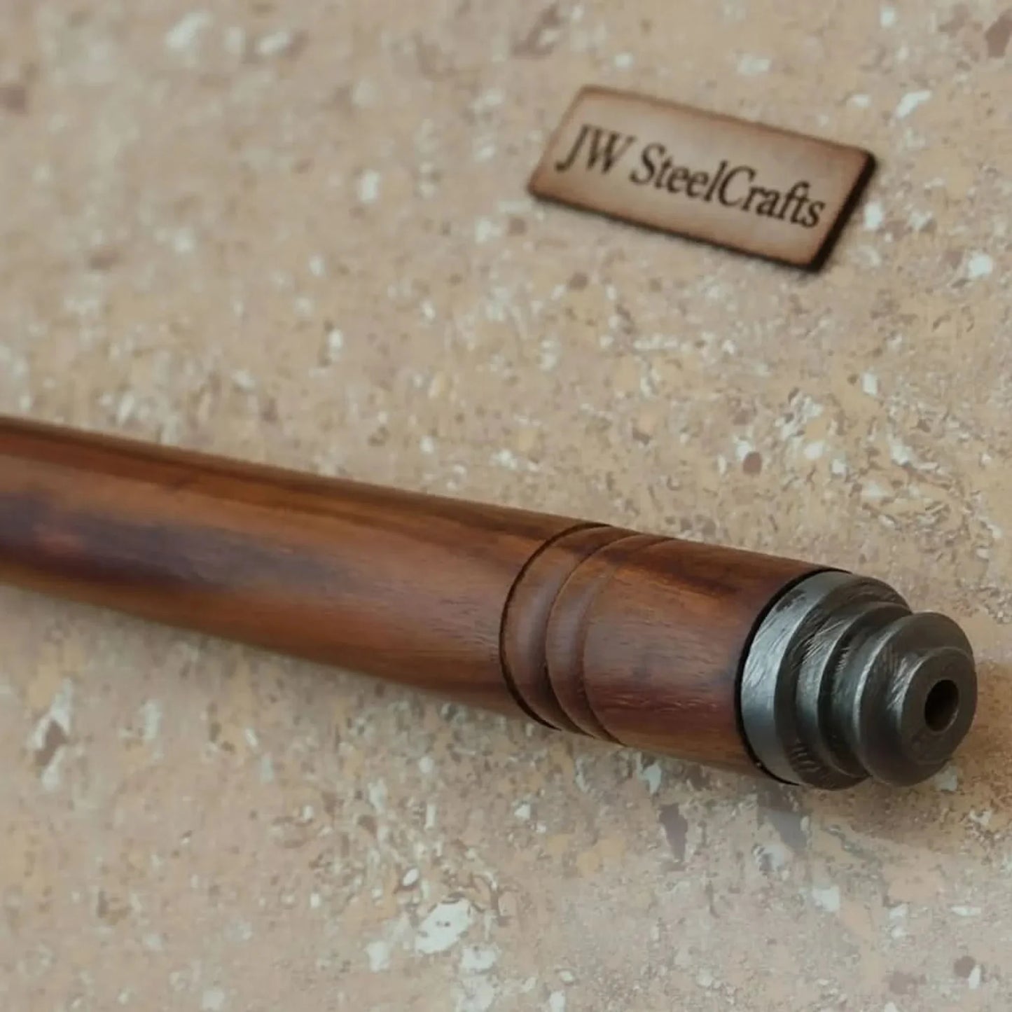 Hand-forged Pipe Axe in Pattern-Welded Steel for Camping and Woodcraft